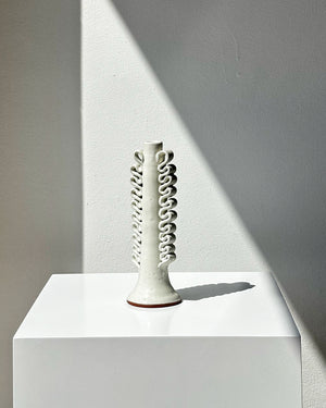 CANDELABRO RIBETE BLANCO