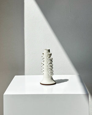 CANDELABRO RIBETE BLANCO
