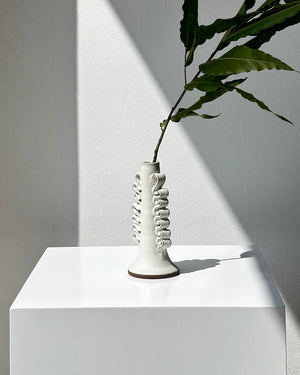 CANDELABRO RIBETE BLANCO