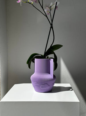 CLOUD VASE BY UAU PROJECT WHISTERIA PURPLE WITH ORCHID