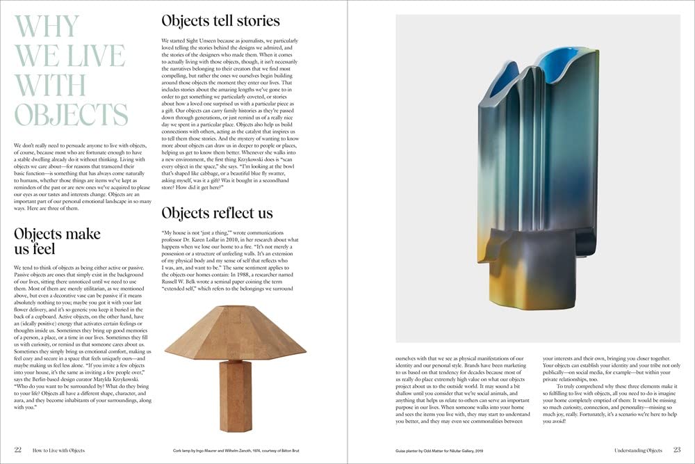 HOW TO LIVE WITH OBJECTS - Libro de Monica Khemsurov y Jill Singer
